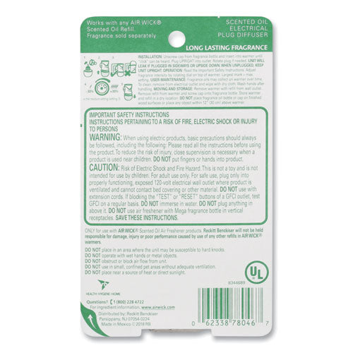Air Wick® Scented Oil Warmer, 1.75" X 2.69" X 3.63", White-gray, 6-carton freeshipping - TVN Wholesale