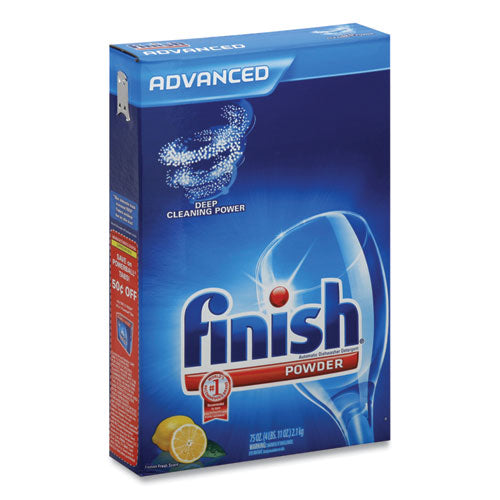 FINISH® Automatic Dishwasher Detergent, Lemon Scent, Powder, 2.3 Qt. Box, 6 Boxes-ct freeshipping - TVN Wholesale