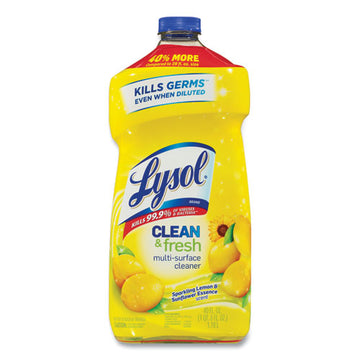 LYSOL® Brand Clean And Fresh Multi-surface Cleaner, Sparkling Lemon And Sunflower Essence Scent, 40 Oz Bottle freeshipping - TVN Wholesale