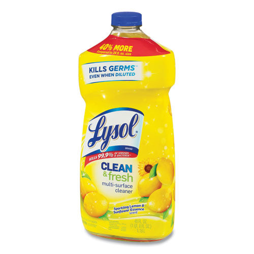 LYSOL® Brand Clean And Fresh Multi-surface Cleaner, Sparkling Lemon And Sunflower Essence Scent, 40 Oz Bottle freeshipping - TVN Wholesale