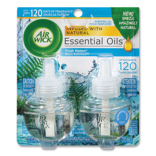 Air Wick® Scented Oil Refill, Fresh Waters, 0.67 Oz, 2-pack freeshipping - TVN Wholesale