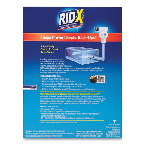 RID-X® Septic System Treatment Concentrated Powder, 19.6 Oz, 6-carton freeshipping - TVN Wholesale