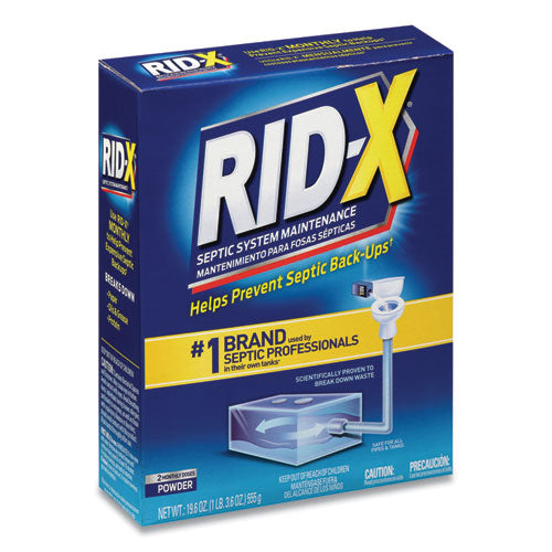 RID-X® Septic System Treatment Concentrated Powder, 19.6 Oz, 6-carton freeshipping - TVN Wholesale