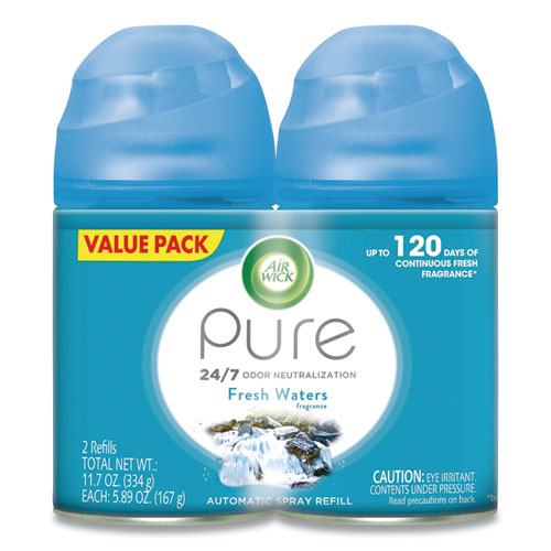 Air Wick® Freshmatic Ultra Automatic Spray Refill, Fresh Waters, 5.89 Oz Aerosol Spray, 2-pack freeshipping - TVN Wholesale
