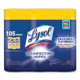 LYSOL® Brand Disinfecting Wipes, 7 X 7.25, Lemon And Lime Blossom, 35 Wipes-canister, 3 Canisters-pack, 4 Packs-carton freeshipping - TVN Wholesale