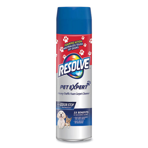 RESOLVE® Pet High Traffic Foam Carpet And Upholstery Cleaner, 22 Oz Aerosol Spray, 12-carton freeshipping - TVN Wholesale