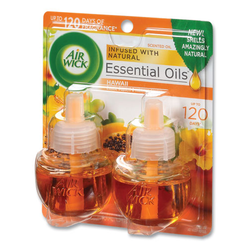 Air Wick® Scented Oil Twin Refill, Hawai'i Exotic Papaya-hibiscus Flower, 0.67 Oz freeshipping - TVN Wholesale