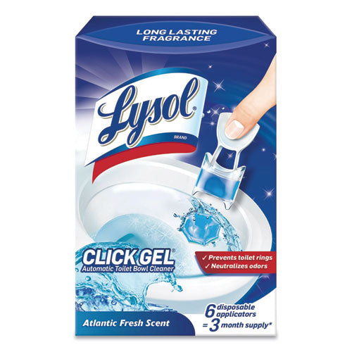 LYSOL® Brand Click Gel Automatic Toilet Bowl Cleaner, Ocean Fresh, 6-box, 4 Boxes-carton freeshipping - TVN Wholesale