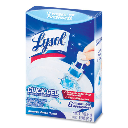 LYSOL® Brand Click Gel Automatic Toilet Bowl Cleaner, Ocean Fresh, 6-box, 4 Boxes-carton freeshipping - TVN Wholesale