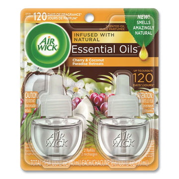 Air Wick® Life Scents Scented Oil Refills, Paradise Retreat, 0.67 Oz, 2-pack, 6 Packs-carton freeshipping - TVN Wholesale