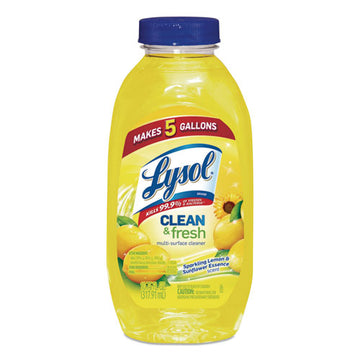 LYSOL® Brand Clean And Fresh Multi-surface Cleaner, Sparkling Lemon And Sunflower Essence, 10.75 Oz Bottle, 20-carton freeshipping - TVN Wholesale