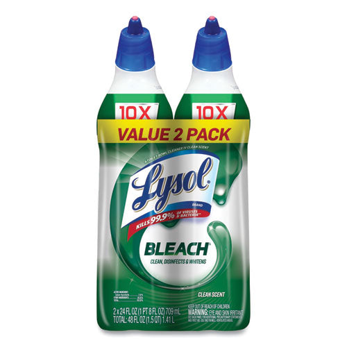 LYSOL® Brand Disinfectant Toilet Bowl Cleaner With Bleach, 24 Oz, 2-pack freeshipping - TVN Wholesale