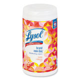 LYSOL® Brand Disinfecting Wipes, 7 X 7.25, Mango And Hibiscus, 80 Wipes-canister freeshipping - TVN Wholesale