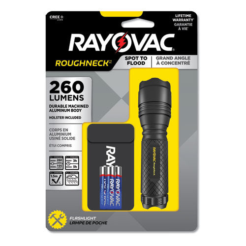 Rayovac® Led Aluminum Flashlight, 3 Aaa Batteries (included), Black freeshipping - TVN Wholesale