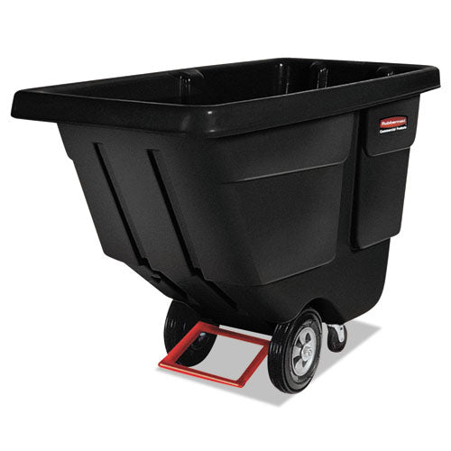 Rubbermaid® Commercial Rotomolded Tilt Truck, Rectangular, Plastic, 450 Lb Capacity, Black freeshipping - TVN Wholesale
