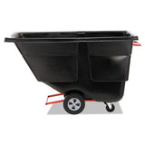 Rubbermaid® Commercial Rotomolded Tilt Truck, Rectangular, Plastic, 850 Lb Capacity, Black freeshipping - TVN Wholesale