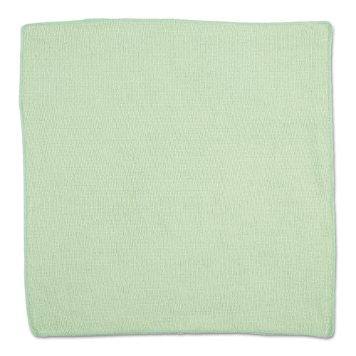 Rubbermaid® Commercial Microfiber Cleaning Cloths, 16 X 16, Green, 24-pack freeshipping - TVN Wholesale