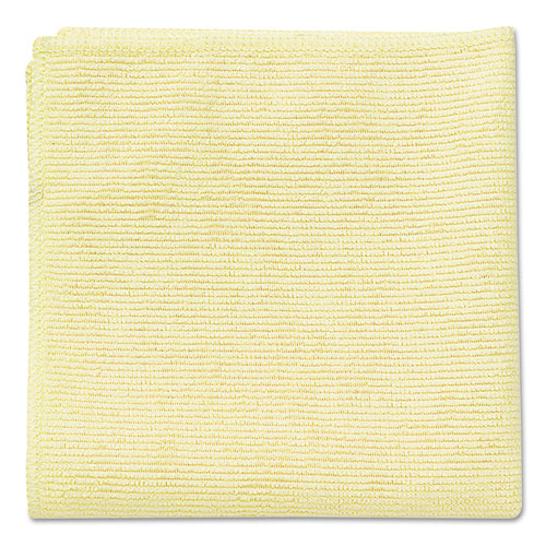 Rubbermaid® Commercial Microfiber Cleaning Cloths, 16 X 16, Yellow, 24-pack freeshipping - TVN Wholesale
