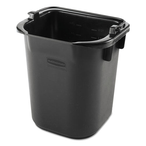 Rubbermaid® Commercial Executive Heavy Duty Pail, Black, Plastic, 5 Quarts, 9.3 W X 7.5 D X 8.5 H freeshipping - TVN Wholesale