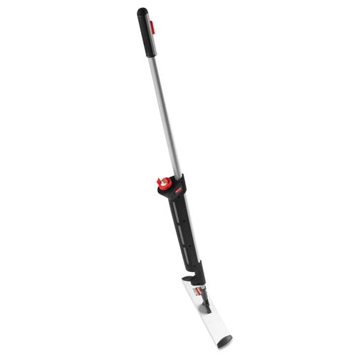Rubbermaid® Commercial HYGEN™ Pulse Microfiber Spray Mop System, 17" Wide Microfiber Head, 52" Black Plastic Handle freeshipping - TVN Wholesale