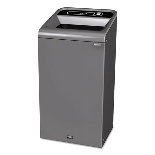 Rubbermaid® Commercial Configure Indoor Recycling Waste Receptacle, 23 Gal, Gray, Landfill freeshipping - TVN Wholesale