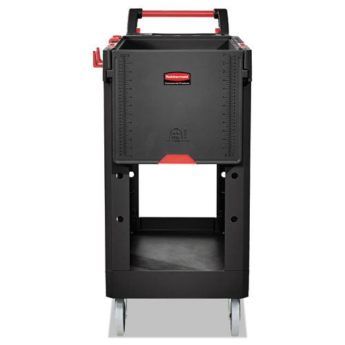 Rubbermaid® Commercial Heavy Duty Adaptable Utility Cart, 2 Shelves, 17.8w X 46.2d X 36h, Black freeshipping - TVN Wholesale