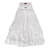 Rubbermaid® Commercial Disposable Mop, Nonwoven Fiber, #24, 5" Headband, White freeshipping - TVN Wholesale