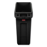 Rubbermaid® Commercial Slim Jim Under-counter Container, 13 Gal, Polyethylene, Black freeshipping - TVN Wholesale