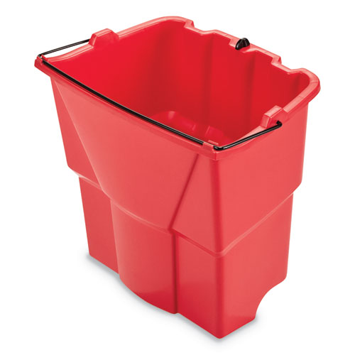 Rubbermaid® Commercial Wavebrake 2.0 Dirty Water Bucket, 18 Qt, Plastic, Red freeshipping - TVN Wholesale