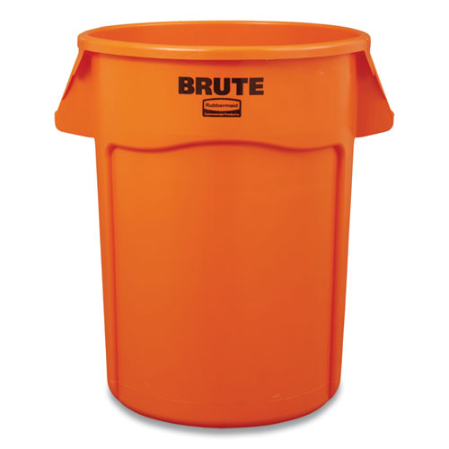 Rubbermaid® Commercial Brute Round Containers, 32 Gal, Orange freeshipping - TVN Wholesale