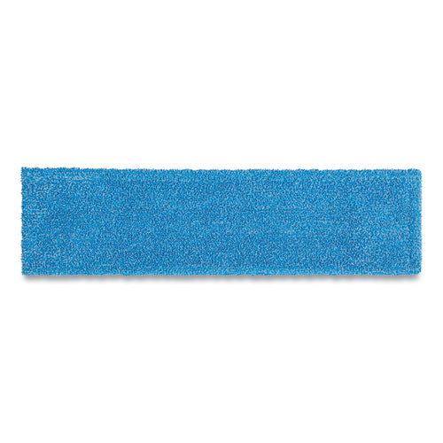 Rubbermaid® Commercial Adaptable Flat Mop Pads, Microfiber, 19.5 X 5.5, Blue freeshipping - TVN Wholesale