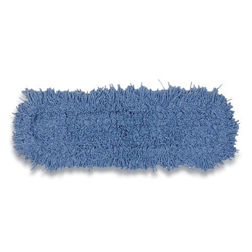 Rubbermaid® Commercial Twisted Loop Blend Dust Mop, Pic-pet Polyester, 24" X 5", Blue freeshipping - TVN Wholesale