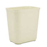 Rubbermaid® Commercial Fire-resistant Wastebasket, Rectangular, Fiberglass, 7 Gal, Beige freeshipping - TVN Wholesale