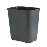 Rubbermaid® Commercial Fire-resistant Wastebasket, Rectangular, Fiberglass, 7 Gal, Black freeshipping - TVN Wholesale