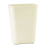 Rubbermaid® Commercial Fire-resistant Wastebasket, Rectangular, Fiberglass, 10 Gal, Beige freeshipping - TVN Wholesale