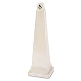 Rubbermaid® Commercial Groundskeeper Cigarette Waste Collector, Pyramid, 1 Gal, Plastic-steel, Beige freeshipping - TVN Wholesale