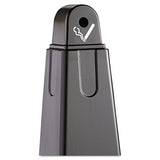 Rubbermaid® Commercial Groundskeeper Cigarette Waste Collector, Pyramid, 1 Gal, Plastic-steel, Black freeshipping - TVN Wholesale