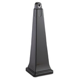 Rubbermaid® Commercial Groundskeeper Cigarette Waste Collector, Pyramid, 1 Gal, Plastic-steel, Black freeshipping - TVN Wholesale