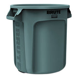 Rubbermaid® Commercial Round Brute Container, Plastic, 10 Gal, Gray freeshipping - TVN Wholesale