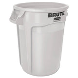 Rubbermaid® Commercial Round Brute Container, Plastic, 10 Gal, White freeshipping - TVN Wholesale