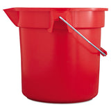 Rubbermaid® Commercial Brute Round Utility Pail, 14qt, Red freeshipping - TVN Wholesale