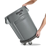 Rubbermaid® Commercial Round Brute Container, Plastic, 20 Gal, Gray freeshipping - TVN Wholesale