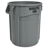 Rubbermaid® Commercial Round Brute Container, Plastic, 20 Gal, Gray freeshipping - TVN Wholesale