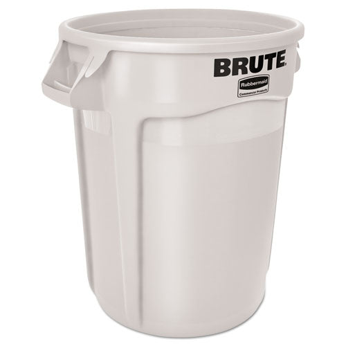 Rubbermaid® Commercial Round Brute Container, Plastic, 20 Gal, White freeshipping - TVN Wholesale