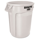 Rubbermaid® Commercial Round Brute Container, Plastic, 20 Gal, White freeshipping - TVN Wholesale