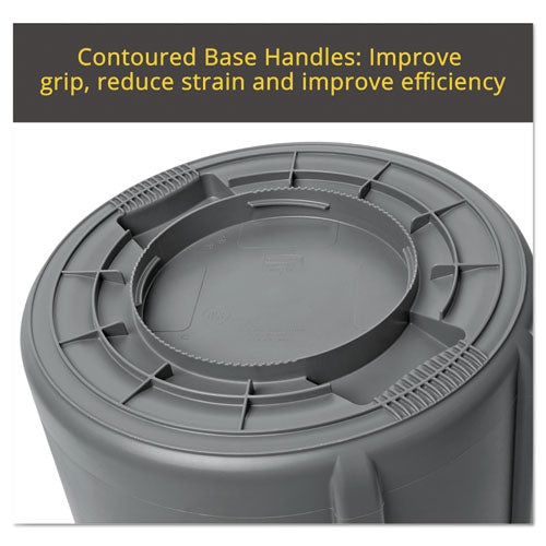 Rubbermaid® Commercial Round Brute Container, Plastic, 20 Gal, White freeshipping - TVN Wholesale