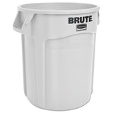 Rubbermaid® Commercial Round Brute Container, Plastic, 20 Gal, White freeshipping - TVN Wholesale