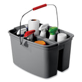Rubbermaid® Commercial 19 Quart Double Utility Pail, 18 X 14 1-2 X 10, Gray Plastic freeshipping - TVN Wholesale