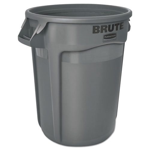 Rubbermaid® Commercial Round Brute Container, Plastic, 32 Gal, Gray freeshipping - TVN Wholesale