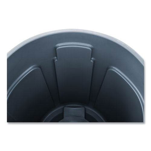 Rubbermaid® Commercial Round Brute Container, Plastic, 32 Gal, Gray freeshipping - TVN Wholesale
